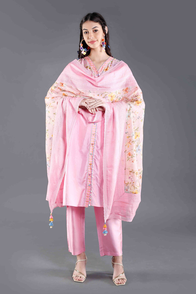 Gulaab Summer Silk Kurta Set