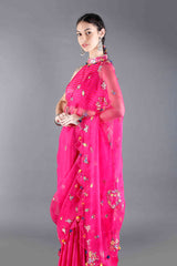 Kamal Rani Pink Silk Saree