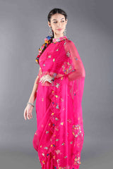 Kamal Rani Pink Silk Saree