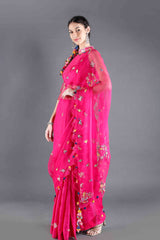 Kamal Rani Pink Silk Saree