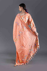 Kesar Orange Silk Saree