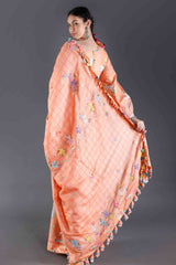 Kesar Orange Silk Saree