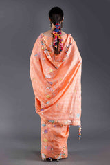 Kesar Orange Silk Saree