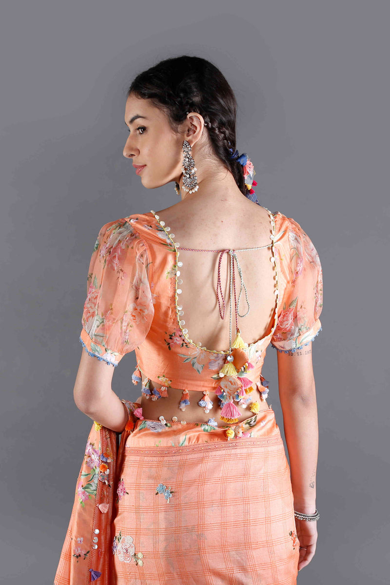 Kesar Floral Choli Blouse