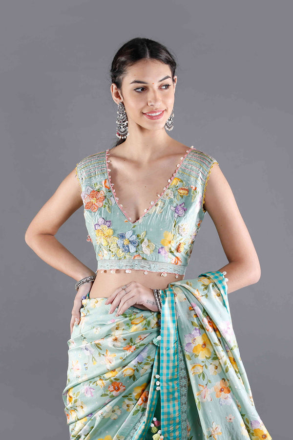 Bagaan Floral Choli Blouse