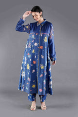 Ambar Floral Pleated Kurta