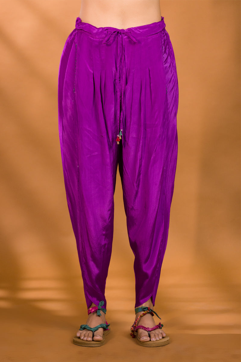 Buy Silver Dupion Silk Draped Patiala Pant For Boys by Banana Bee Online at  Aza Fashions.