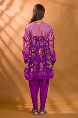 FALSA HIGH-LOW TOP WITH PATIALA PANTS