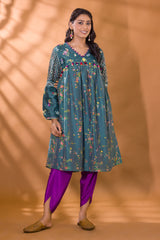 BER FLORAL KAMEEZ WITH FALSA PATIALA PANTS