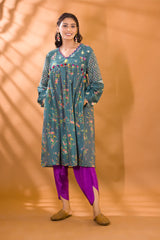 BER FLORAL KAMEEZ WITH FALSA PATIALA PANTS