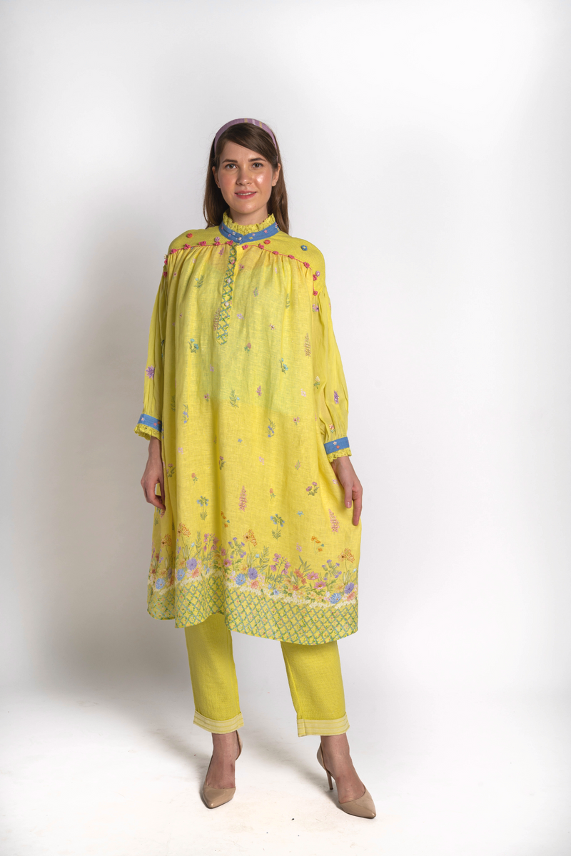 Basant Floral Kaftan Co-ord Set