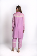 Lavender Ditsy Floral Kurta