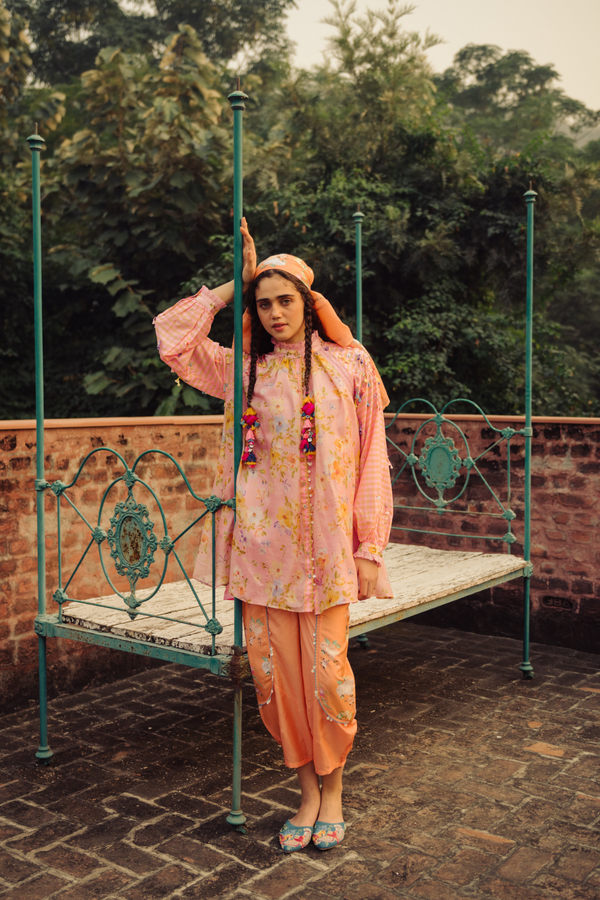 Gulaab Kesari Patiala Set