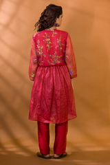 ANAAR ANGRAKHA KURTA WITH STRAIGHT PANTS