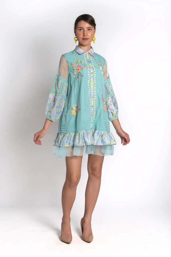 Aasamani Floral Shirt Dress