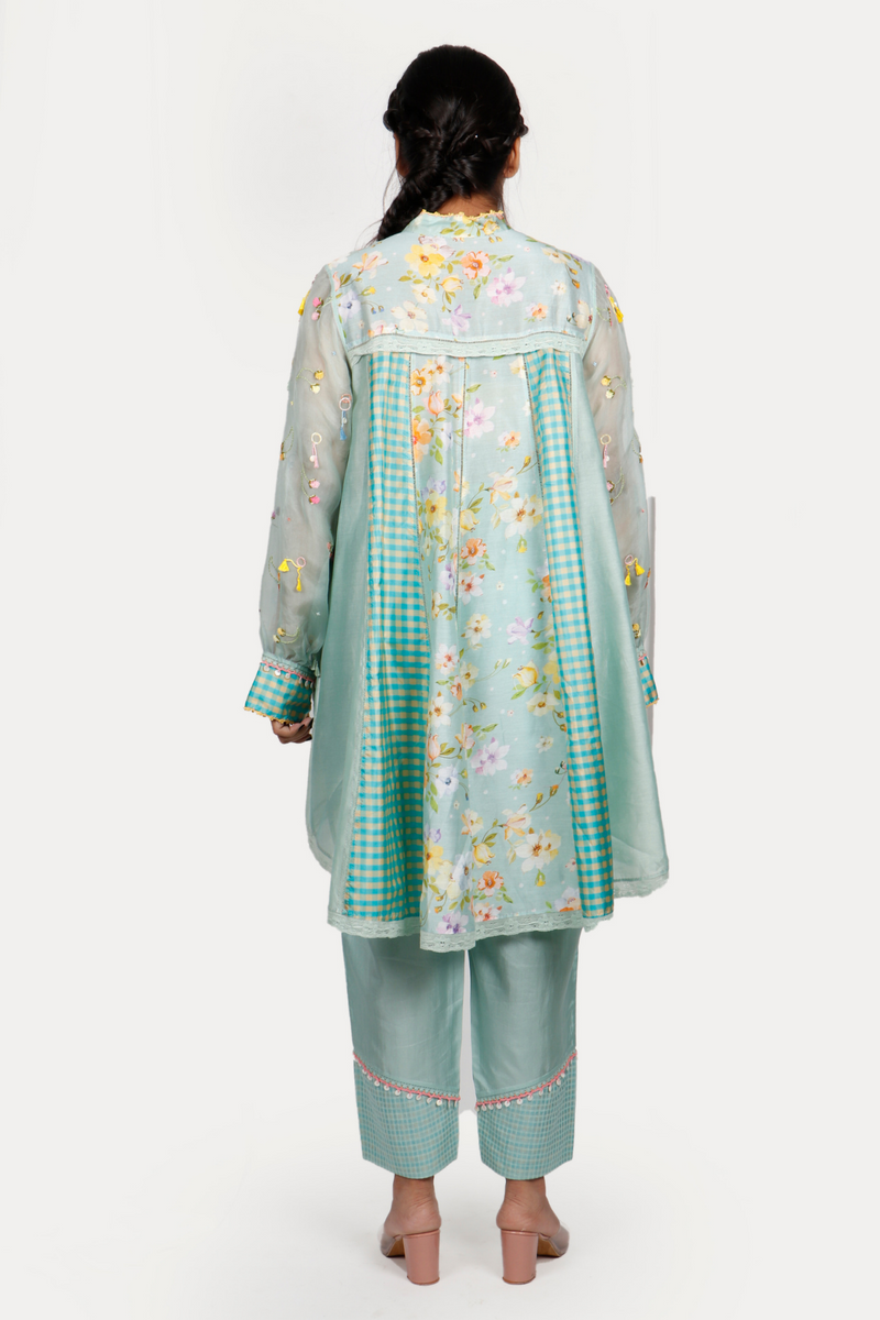 Bagaan Embroidered High Low Shirt