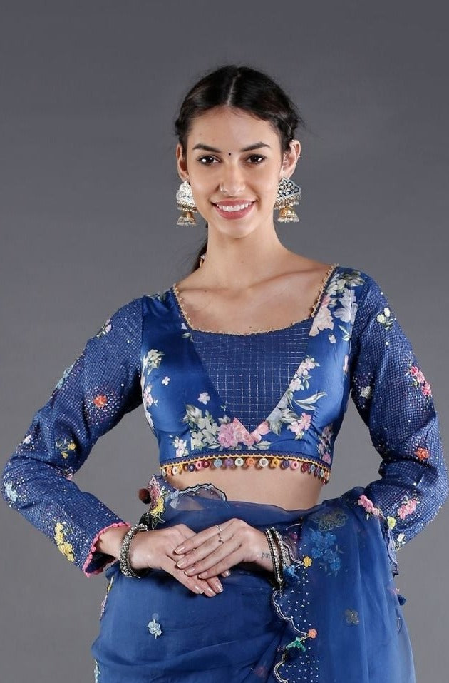 Ambar Floral Choli Blouse