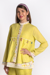 Sunehra Pleated Shirt