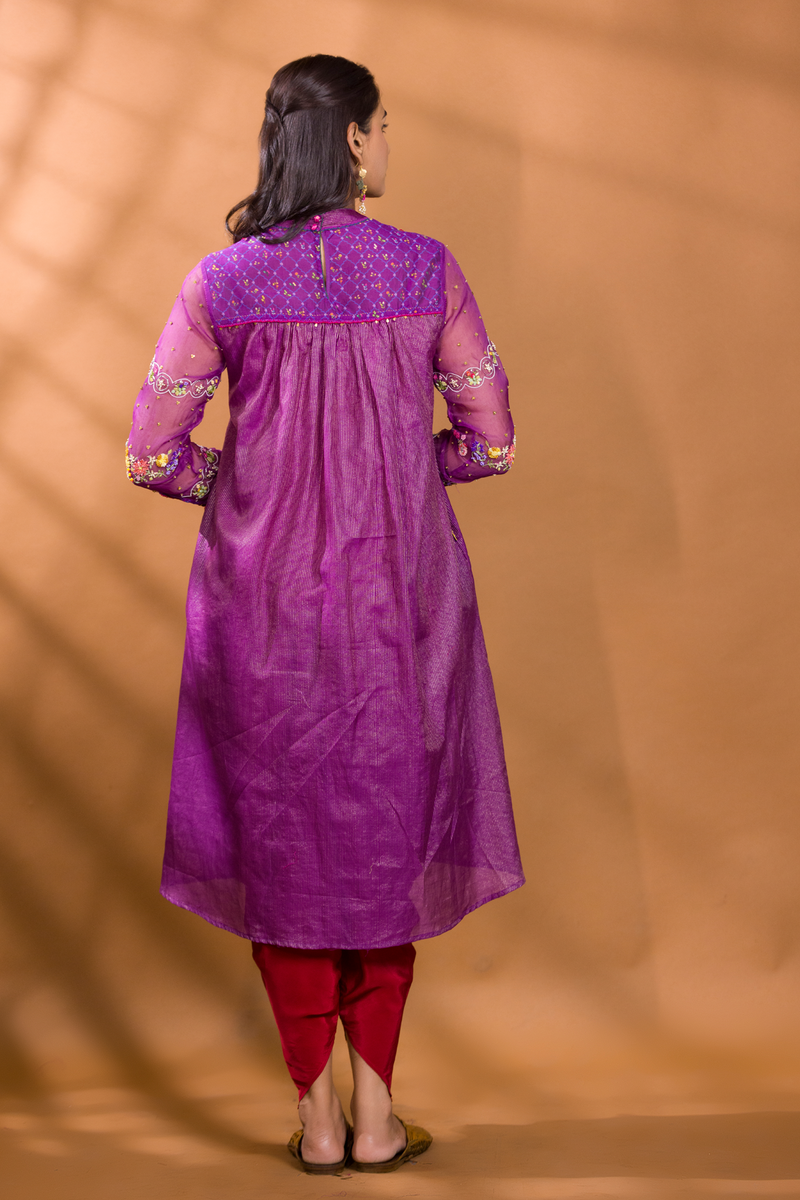 FALSA EMBROIDERED YOKE KURTA