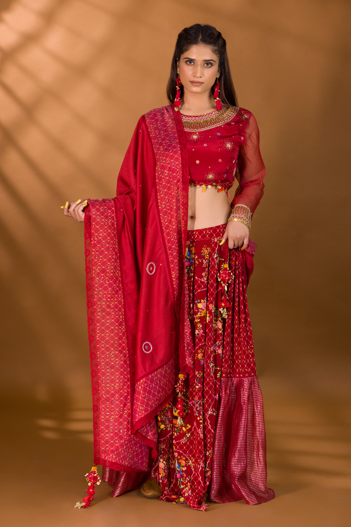ANAAR FLORAL LEHENGA SET