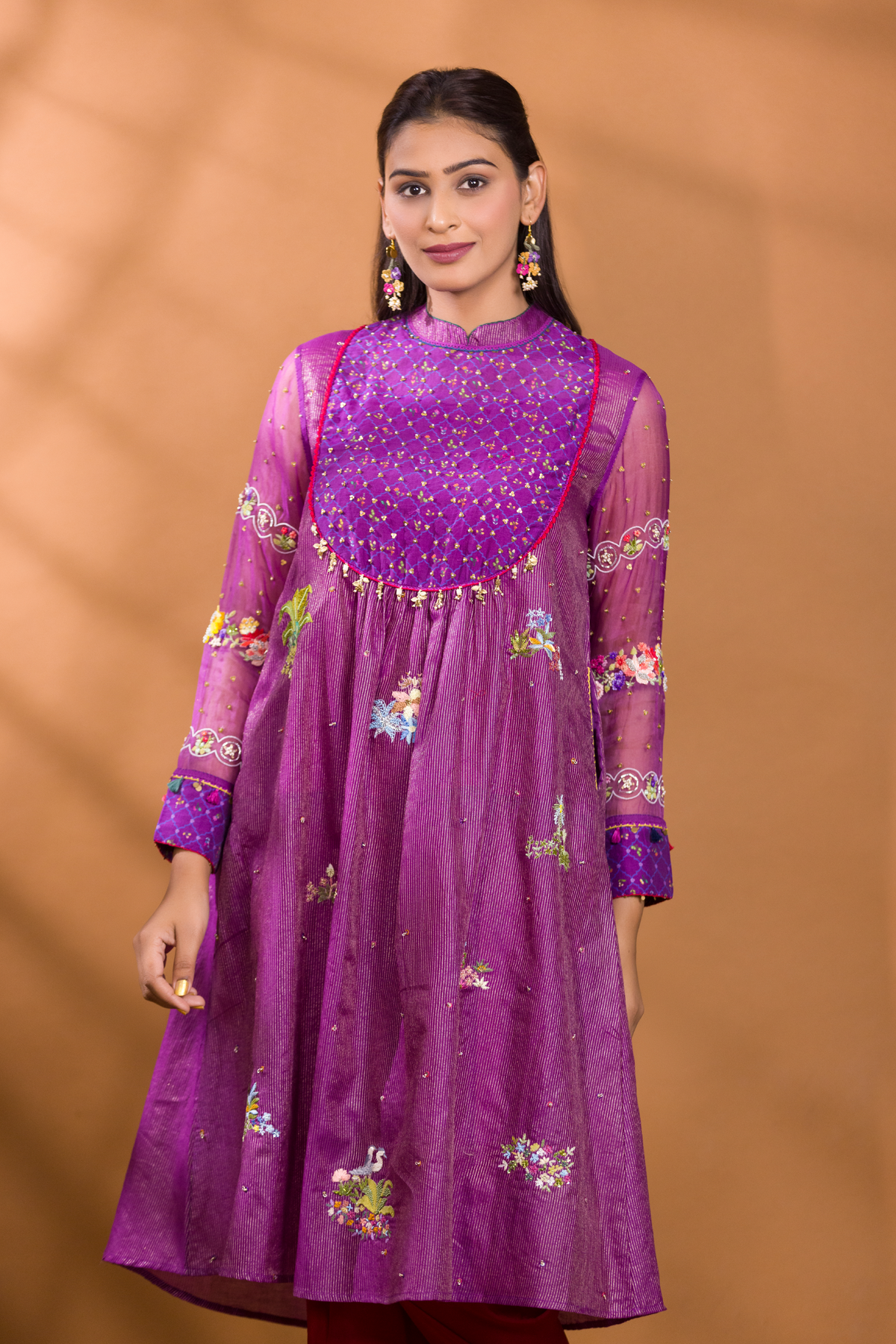 FALSA EMBROIDERED YOKE KURTA