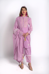 Lavender Ditsy Floral Kurta Set