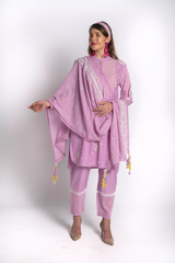 Lavender Ditsy Floral Kurta Set