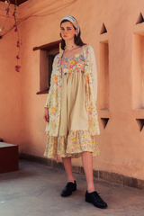 Gajra Floral Embroidered Dress