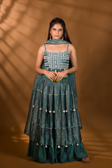 BER EMBROIDERED LEHENGA SET