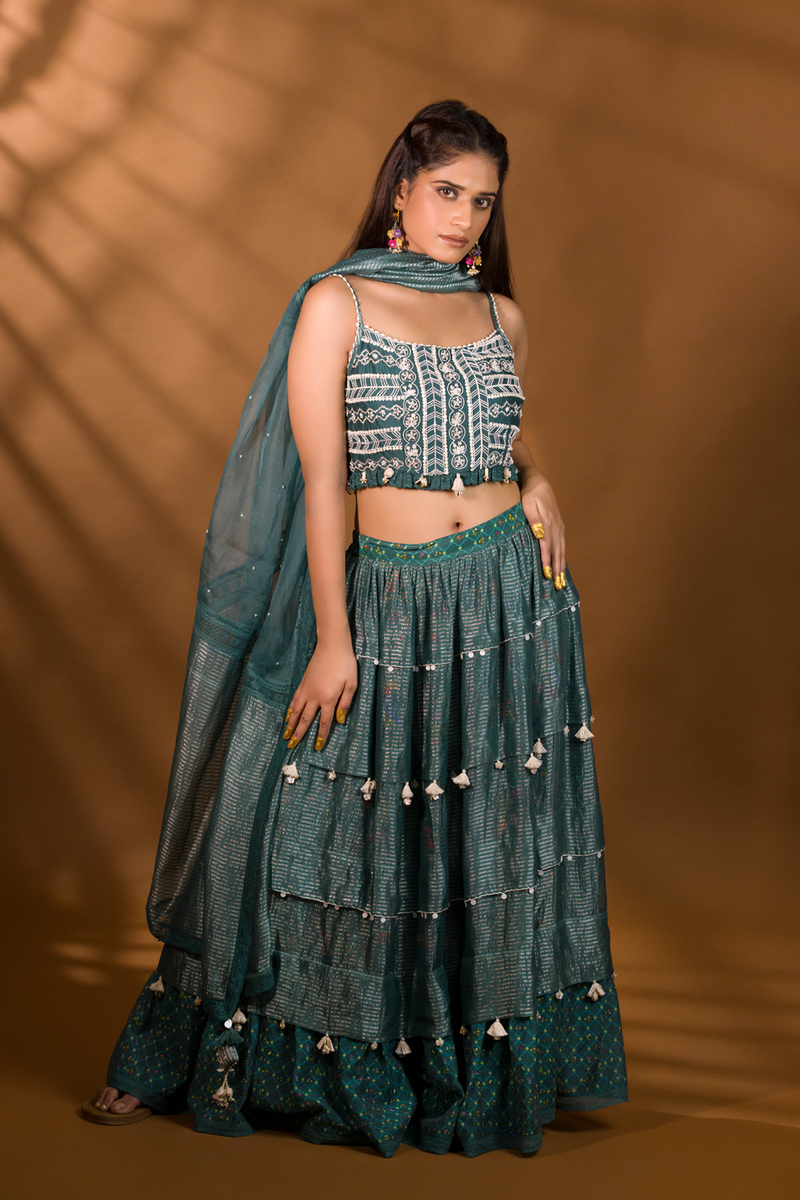 BER EMBROIDERED LEHENGA SET