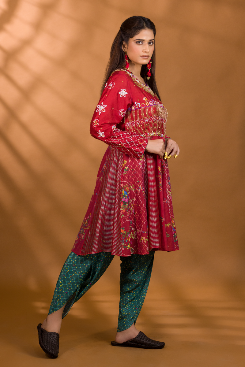 ANAAR ANARKALI SHORT KURTA SET