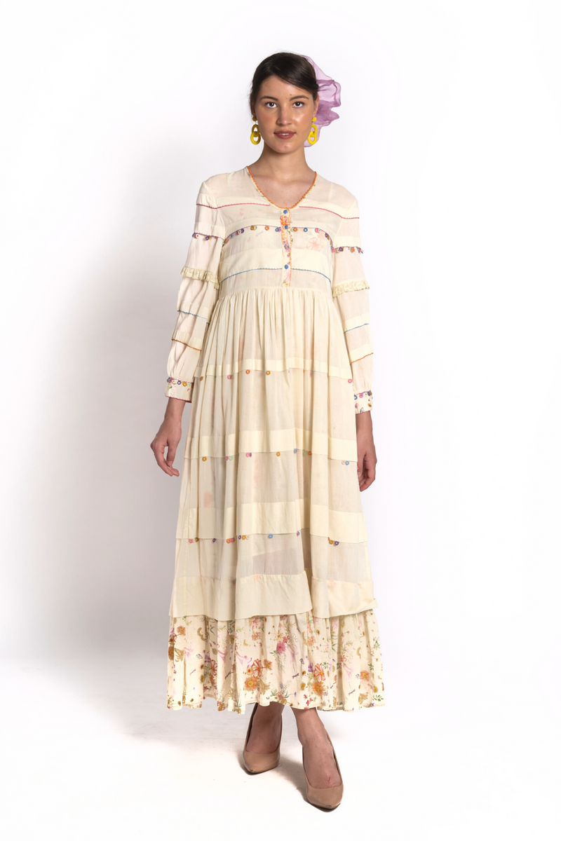 Mogra Pleated Dress