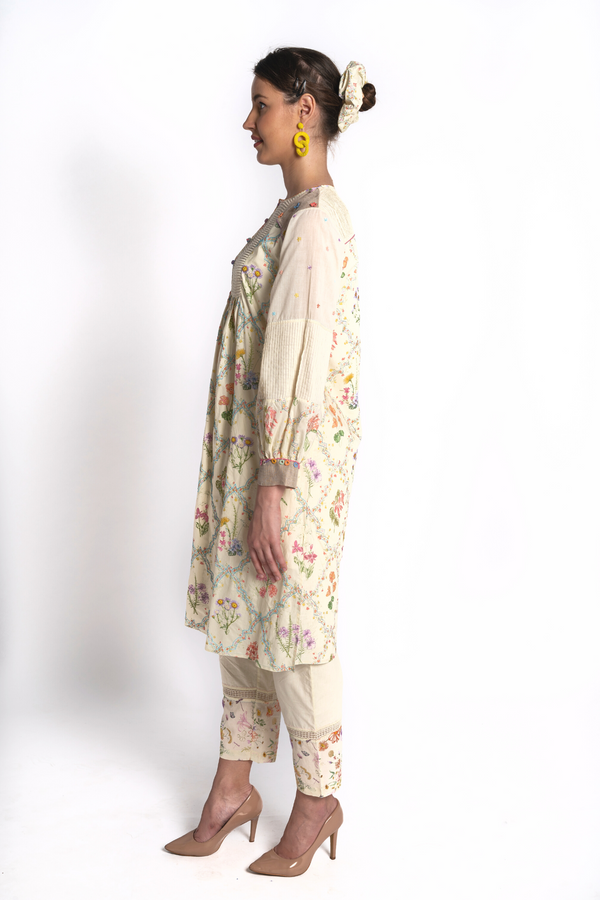 Bela Floral Kurta And Pajama Set