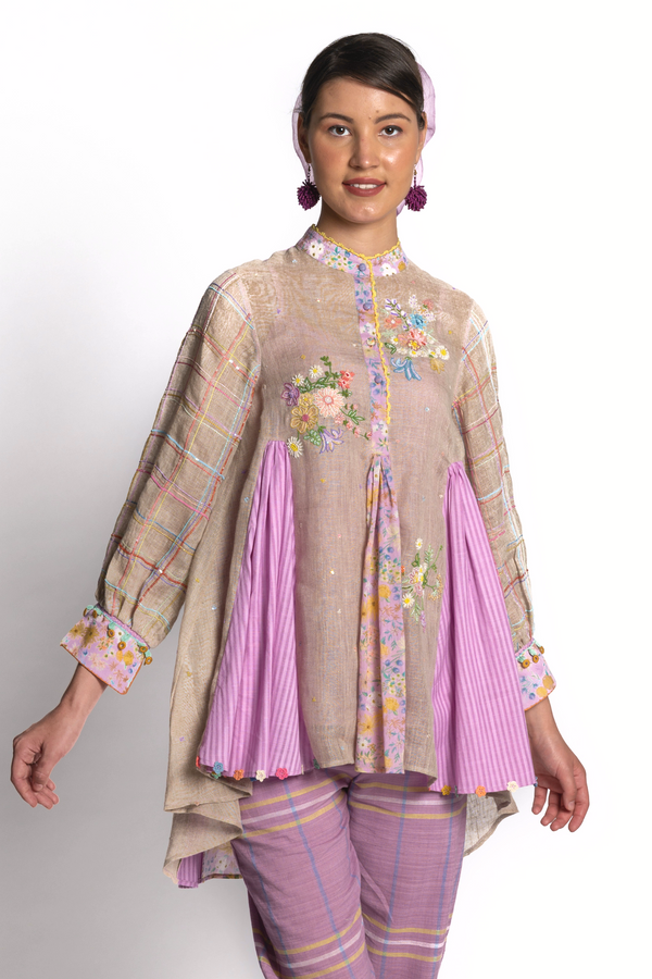 Bela Jamuni Embroidered Long Shirt