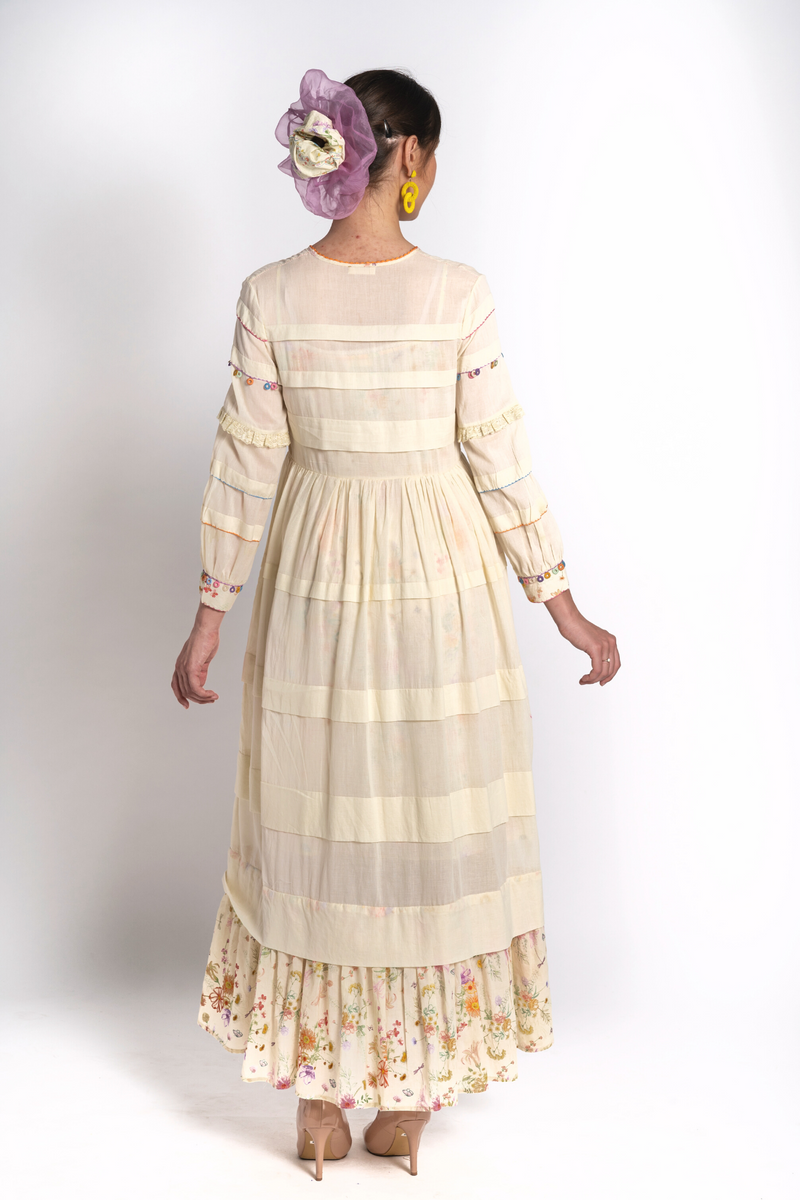 Mogra Pleated Dress