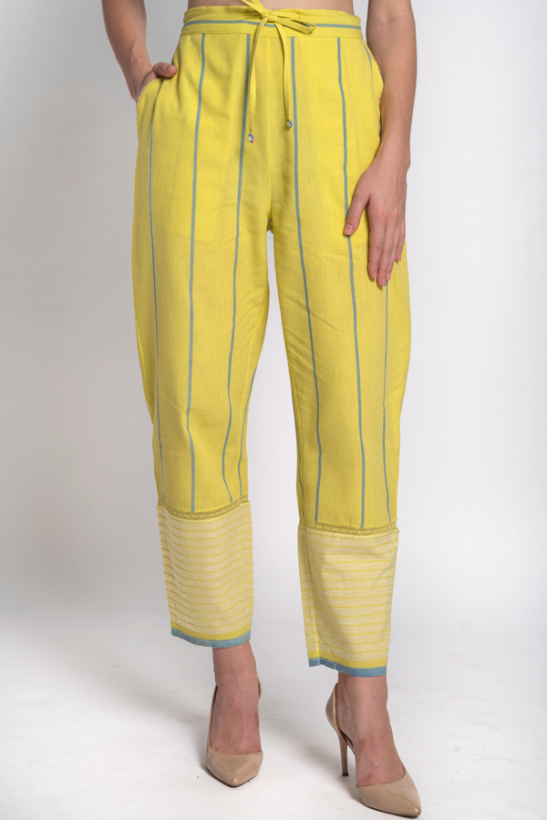 Lemon Stripe Pants