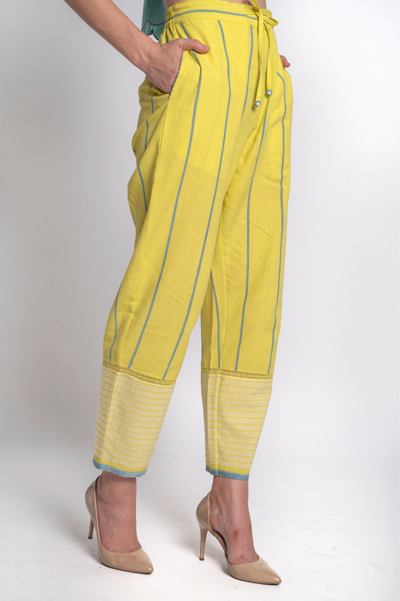 Lemon Stripe Pants