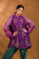 FALSA FLORAL LONG TOP WITH BER PATIALA PANTS