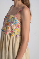 Gajra Floral Embroidered Dress