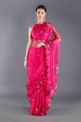 Kamal Rani Pink Silk Saree