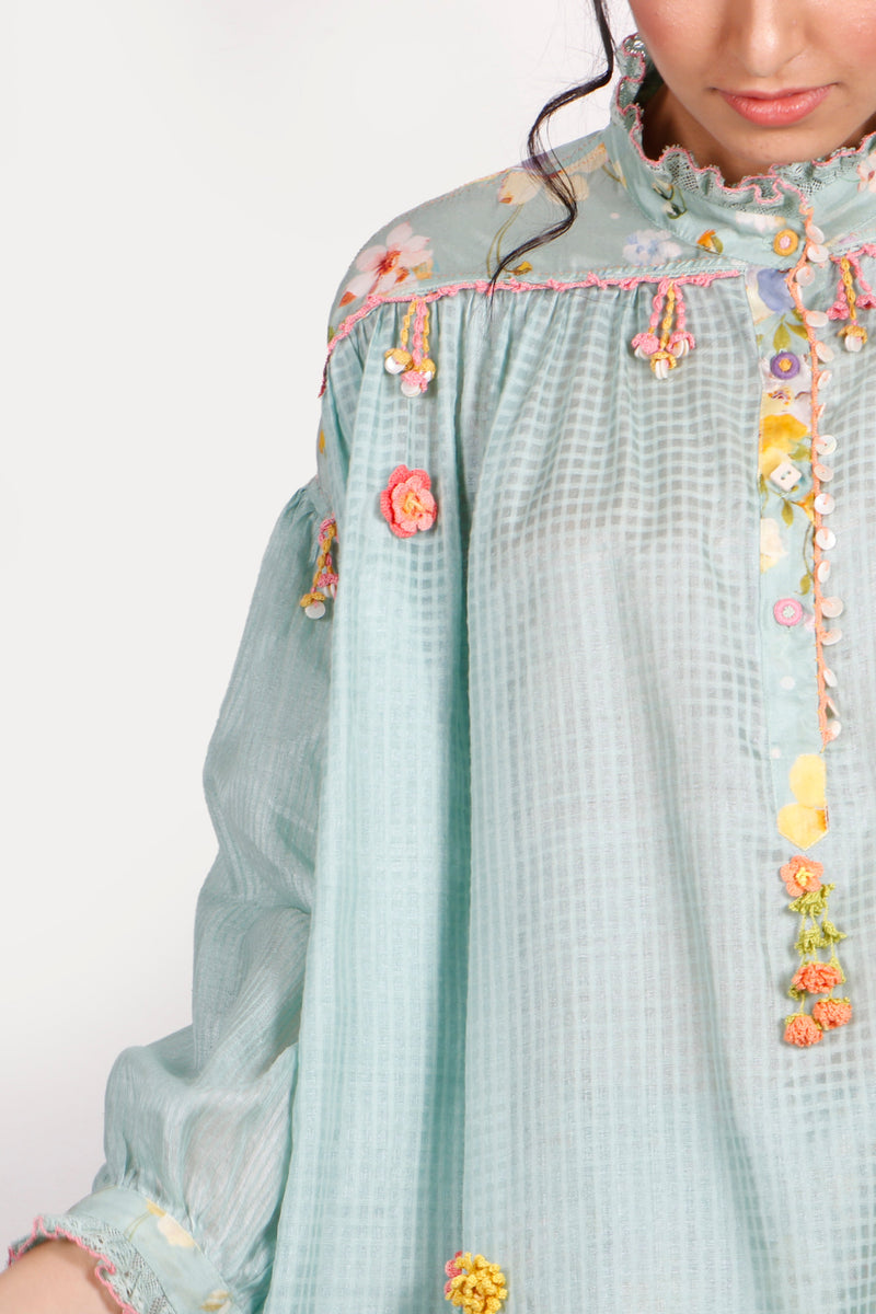 Sunset Garden Crochet Kaftan