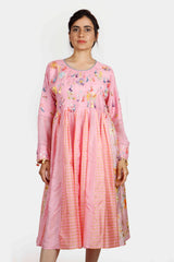 Gulaab Pink Kali Kurta