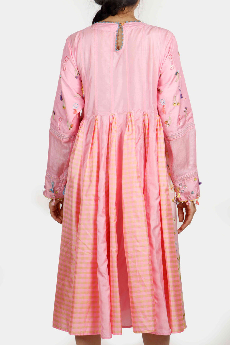 Gulaab Pink Kali Kurta