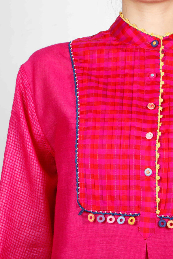 Rani Pink Straight Kameez