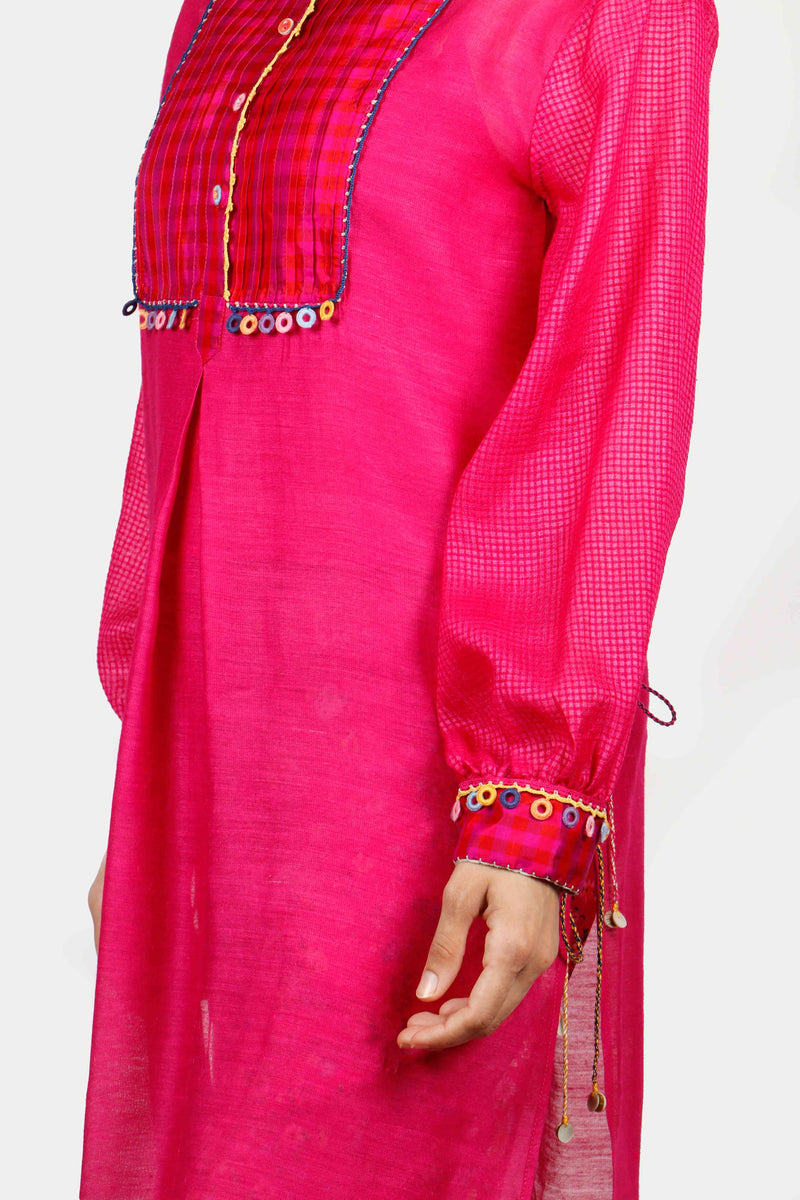 Rani Pink Straight Kameez