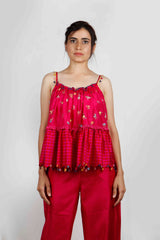 Kamal Embroidered Silk Top