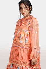 Kesar Silk Floral Dress