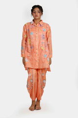 Kesar Front Open Long Top