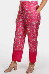 Kamal Ditsy Pink Floral Pants