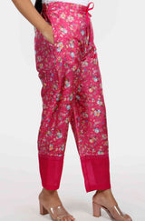 Kamal Ditsy Pink Floral Pants